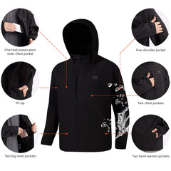 Men's Splice Insulated Softshell Jackets with Face Cover - Bassdash