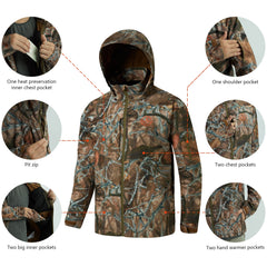 Men's Splice Insulated Softshell Jackets with Face Cover - Bassdash