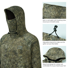 Men’s Fleece Hoodie with Neck Gaiter FS18M - Bassdash