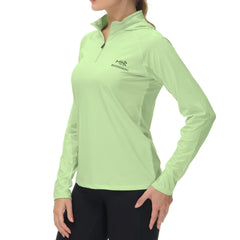 Women’s UPF 50+ Long Sleeve Hoodie Half Zip Shirt - Bassdash