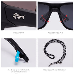 Unisex V03 Polarized Fishing Sunglasses UV400 - Bassdash