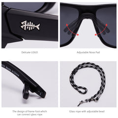 Unisex V03 Polarized Fishing Sunglasses UV400 - Bassdash