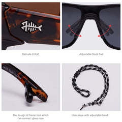 Unisex V03 Polarized Fishing Sunglasses UV400 - Bassdash