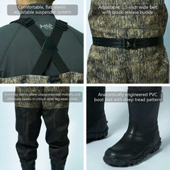 Men's IMMERSE Breathable Ripstop Wader - Boot Foot - Bassdash