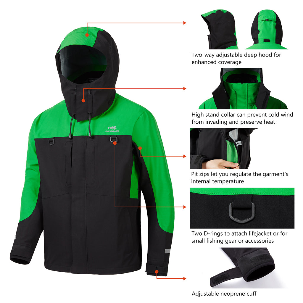 Bassdash Splice Insulated Hunting Fishing Softshell Jackets with Face Cover Water Resistant for Men Windproof Fleeced Coat