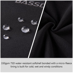 Men's Splice Insulated Softshell Jackets with Face Cover - Bassdash