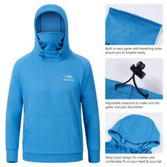 Youth Fishing Fleece Hoodie with Mask FS18Y - Bassdash