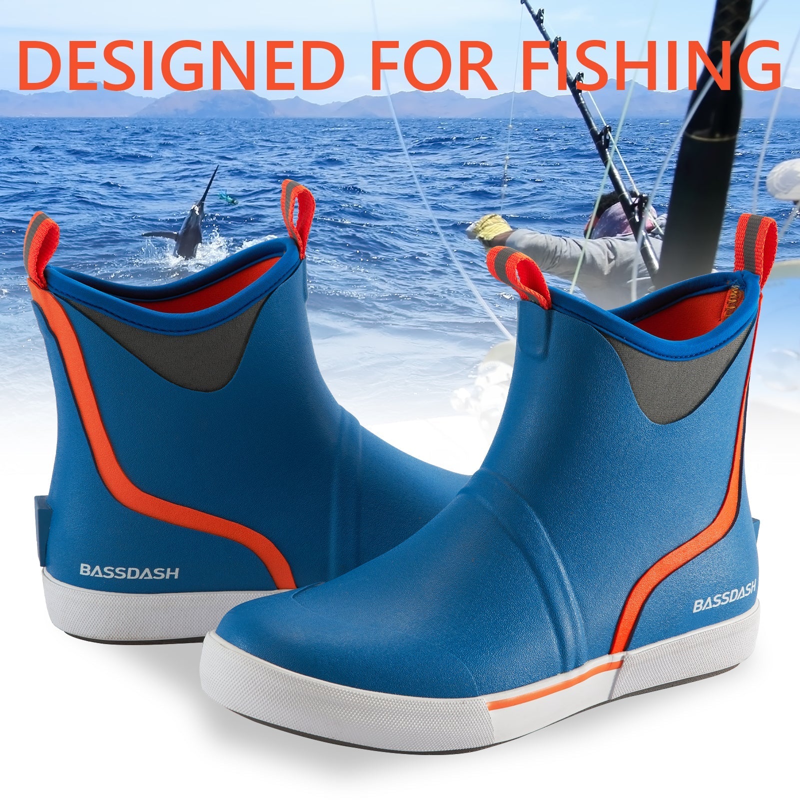 Mens Deck Boots for Fishing Waterproof