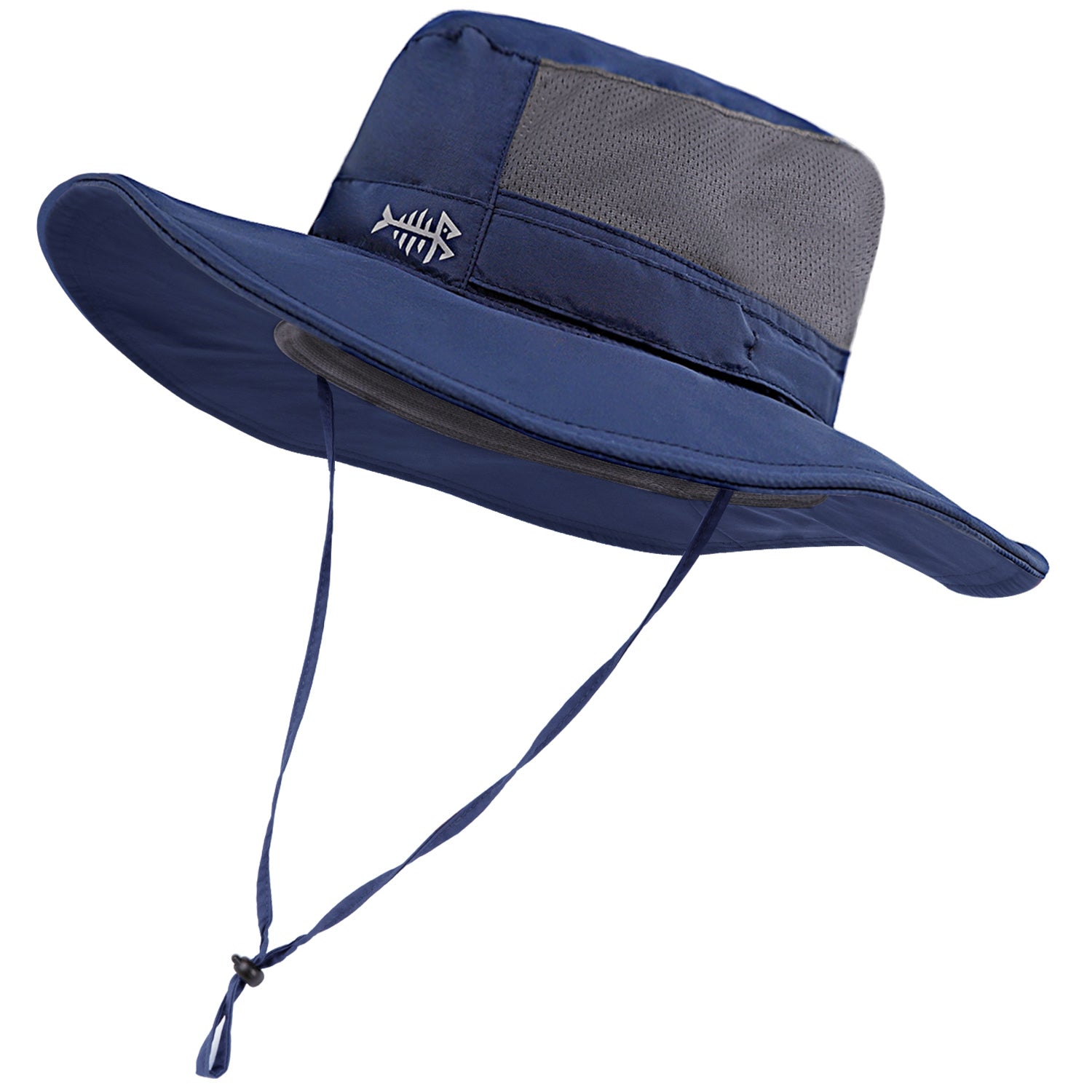 Bassdash UPF 50+ Sun Fishing Hat Water Resistant with Detachable Neck Flap Dark Blue