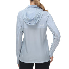 Women’s UPF 50+ Long Sleeve Hoodie Half Zip Shirt - Bassdash