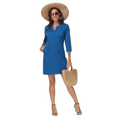 Lightbare Women's UPF50+ 3/4 Sleeve Dress LB04W - Bassdash