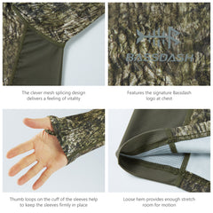 Men's UPF 50+ Camo Long Sleeve Hunting Shirt FS13M - Bassdash