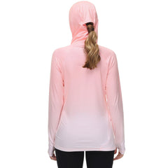 Women's UPF 50+ Fishing Hoodies with Face Mask Thumb Holes FS23W - Bassdash