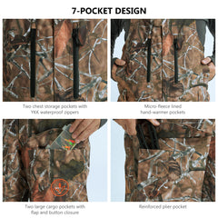 Men's Splice Insulated Waterproof Fishing Hunting Bibs - Bassdash