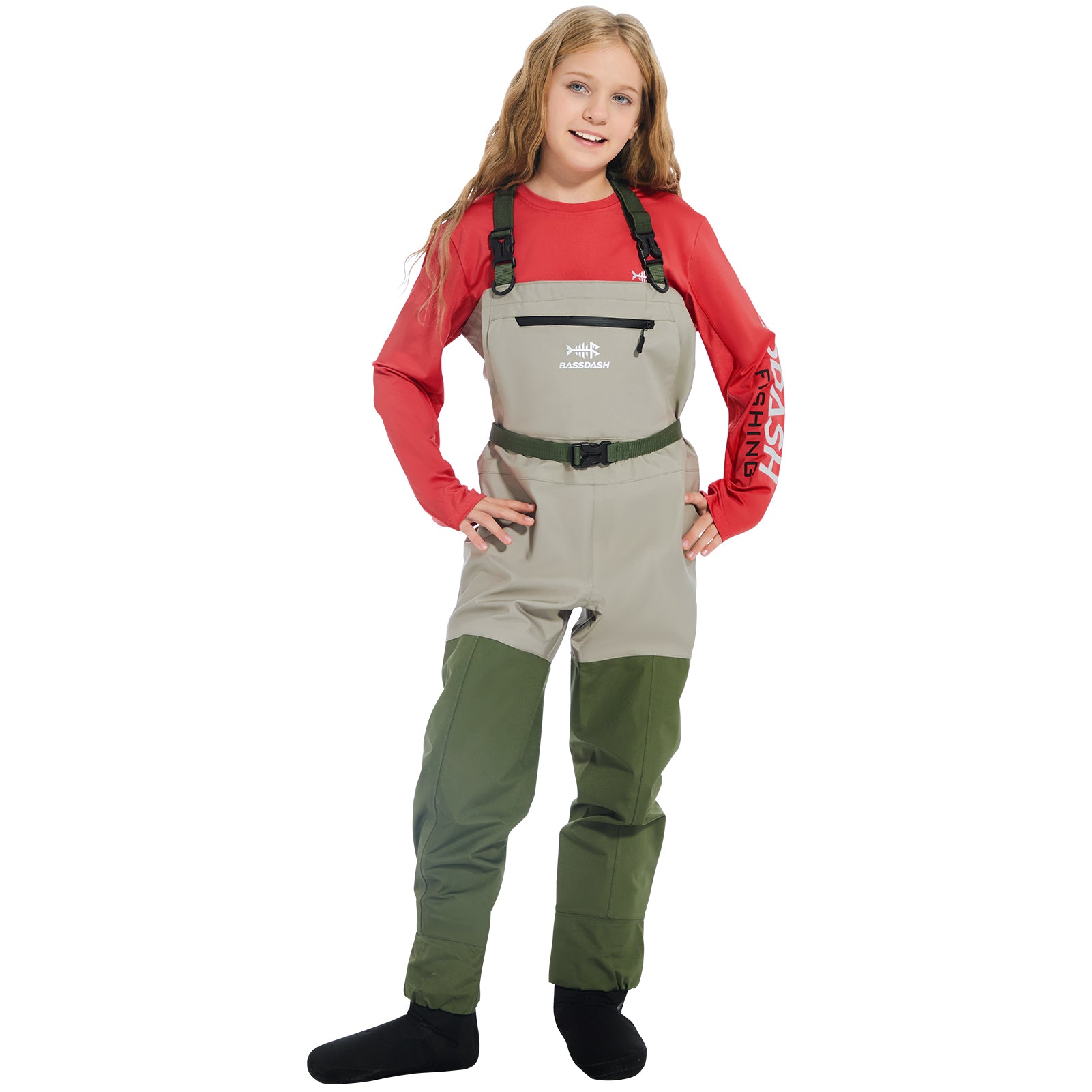 IMMERSE Breathable Youth Fishing Waders - Stocking Foot