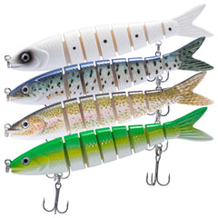 Bassdash Swimbaits Segmented Minnow Herring Bait 5in/0.8oz Hard Lure - Bassdash