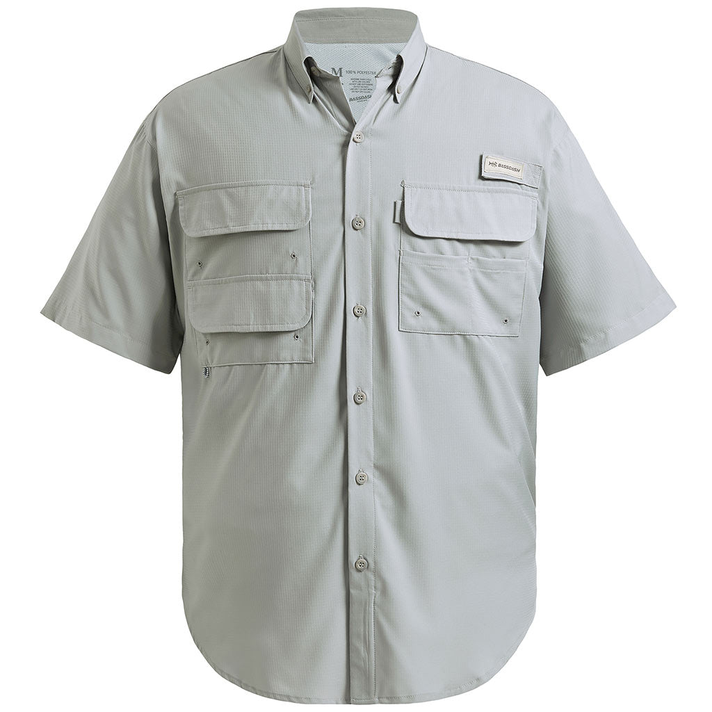 Men's UPF 50+ Short Sleeve Button Down, Cool Grey / X-Large