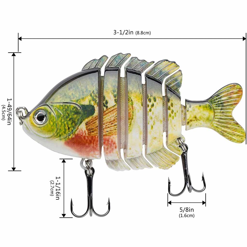 High Quality K1637 8cm 14g Multi Jointed Swim Panfish Lure Hard Topwater  Bass Ultralight Fishing Lures With Bluegill And Crank Saltwater From  Newvendor, $336.41