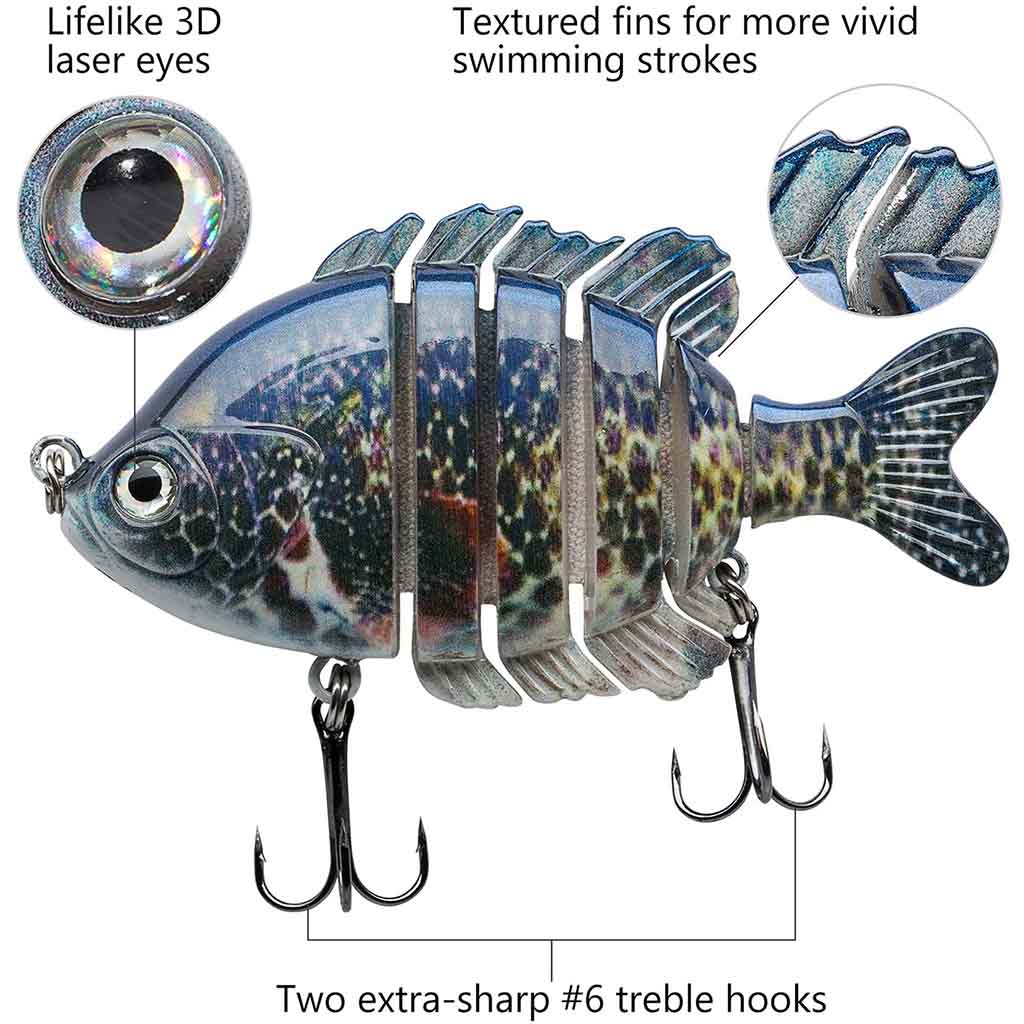 Topwater Hook Up Baits For Bass, 3D Duck, And Sunfish Multi Jointed  Swimbait With Lifelike Design From Sport_company, $3.6