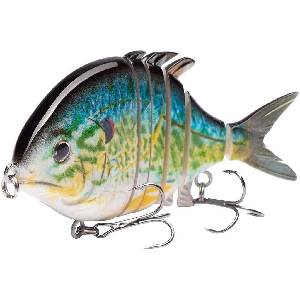 Bassdash SwimPomfret Hard Swimbaits with Built-in Steel Balls 3.9in 1.3oz  Casting Panfish Bluegill Fishing Lure for Bass Walleye Pike Fishing