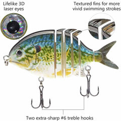 SwimPomfret Hard Swimbait with Built-in Steel Balls 3.9in/1.3oz - Bassdash