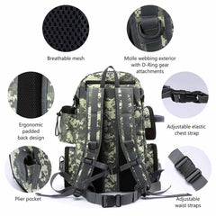 Water Resistant Tackle Backpack [3600] Tactical Bag - Bassdash