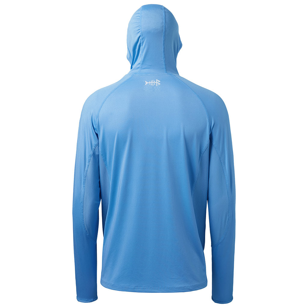Bass Blue Combo Pack - Neck Gaiter & Long Sleeve Fishing Shirt - 3XL