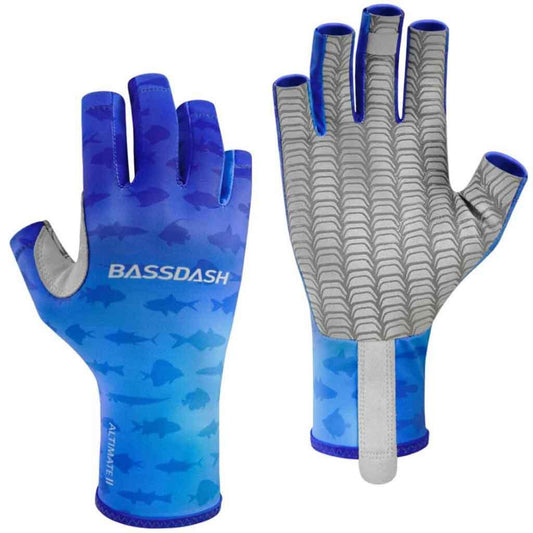 Altimate II UPF 50+ Fingerless Fishing Gloves - Bassdash