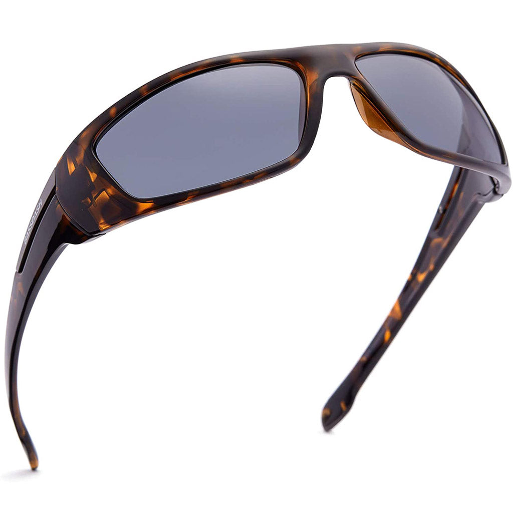 Bassdash V02 Polarized UV Protection Sport Sunglasses for Fishing Driving Hiking, Frame-Gloss Demi/Lens-Grey