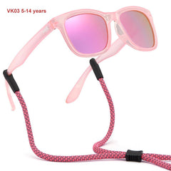 Youth&Kids Polarized UV 400 Protection Sunglasses with Adjustable Strap - Bassdash