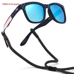 Youth&Kids Polarized UV 400 Protection Sunglasses with Adjustable Strap - Bassdash