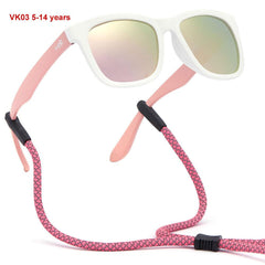 Youth&Kids Polarized UV 400 Protection Sunglasses with Adjustable Strap - Bassdash