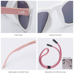 Youth&Kids Polarized UV 400 Protection Sunglasses with Adjustable Strap - Bassdash