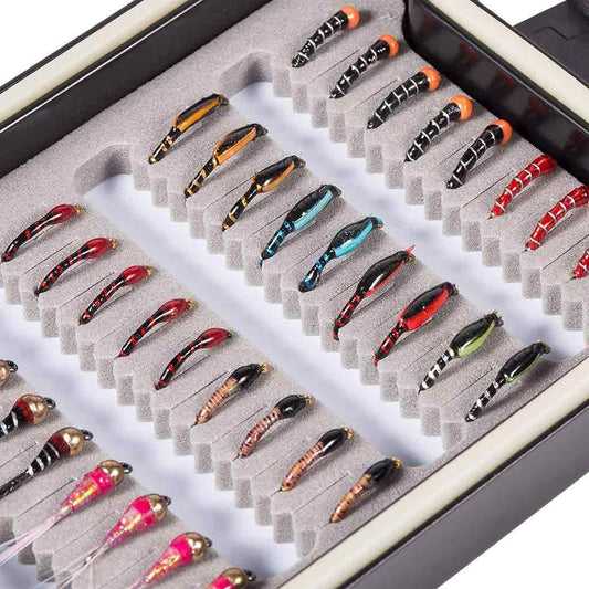 36 Pcs Fly Fishing Nymphs Kit with Waterproof Box - Bassdash