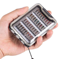 36 Pcs Fly Fishing Nymphs Kit with Waterproof Box - Bassdash