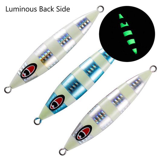 Rover 3-Pack Vertical Jigs Luminous Slow Jigging Fishing Lure - Bassdash