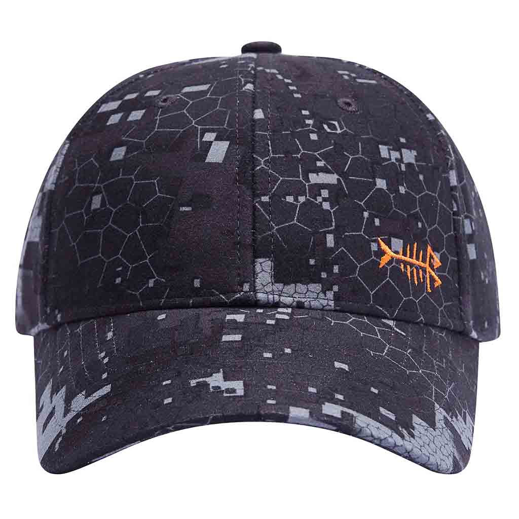 FLW Fishing Cap Hat Camo Black Mesh Adjustable Snap Camouflage NWOT