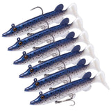 NOEBY Soft Bait 10cm 8g Fishing Lure 4pcs Paddle Tail Shad Swimbait  Wobblers PVC Artificial Baits for Pike Bass Fishing Lures