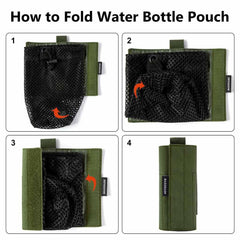 Water Bottle Pouch with Carabiner - Bassdash