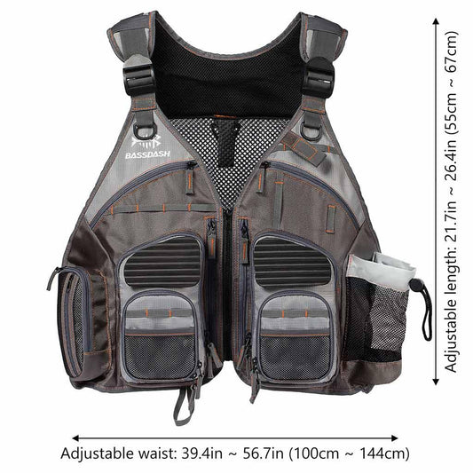 FV04 Fishing Vest for Men Women - Bassdash