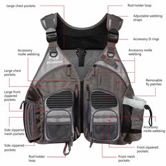 FV04 Fishing Vest for Men Women - Bassdash