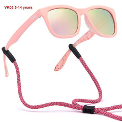 Youth&Kids Polarized UV 400 Protection Sunglasses with Adjustable Strap - Bassdash