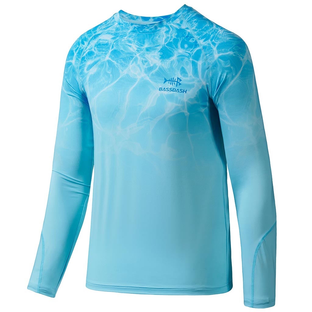 Man's Long Sleeve Fishing Shirts Camouflage UV Protection Mesh T-Shirts  UPF50+ Products FISH IT WELL
