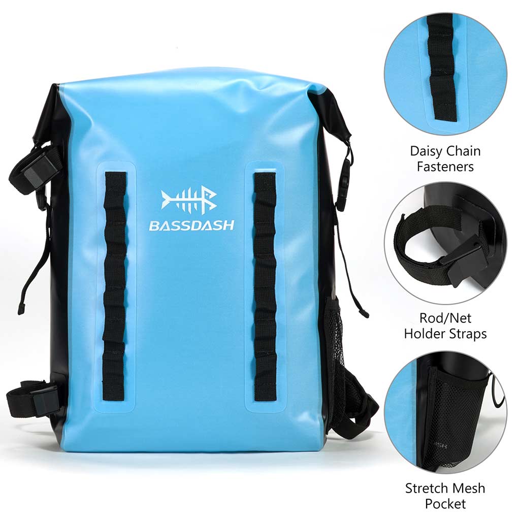 24L Dry Bag Backpack Roll | Top Waterproof Bag Fishing Bassdash