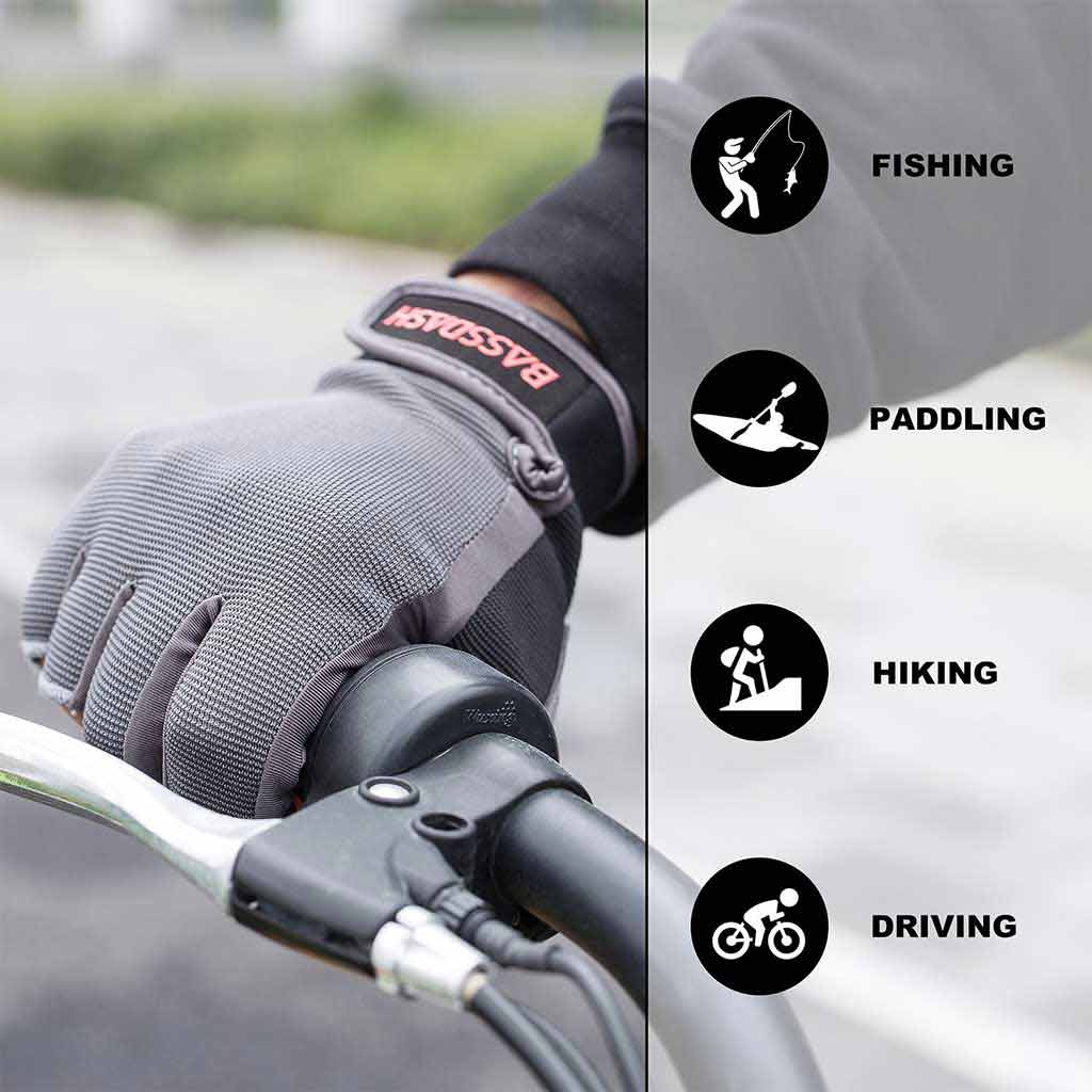 Sports Gloves Bassdash Astro Heavy Duty Sure Grip Fishing Gloves