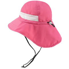 Youth UPF 50+ Sun Hat with Wide Brim Neck Flap Mesh Vent - Bassdash