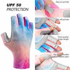 Women’s UPF 50+ Fingerless Fishing Gloves - Bassdash