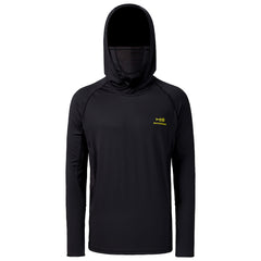 Men’s UPF 50+ Long Sleeve Fishing Hoodie with UV Neck Gaiter FS06M - Bassdash