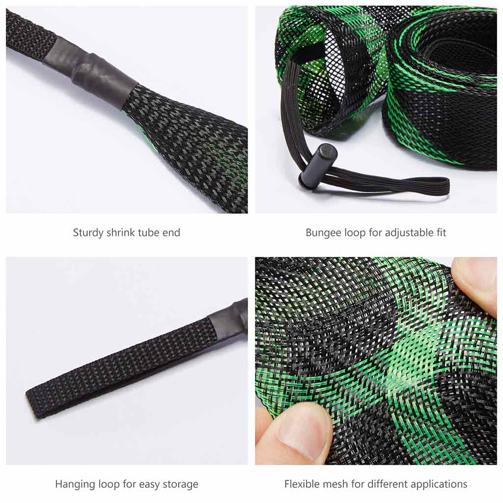 Fishing Rod Mesh Protective Cover Fishing Rod Braided Sleeve
