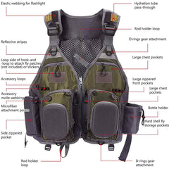 FV05 Fishing Vest for Men Women - Bassdash